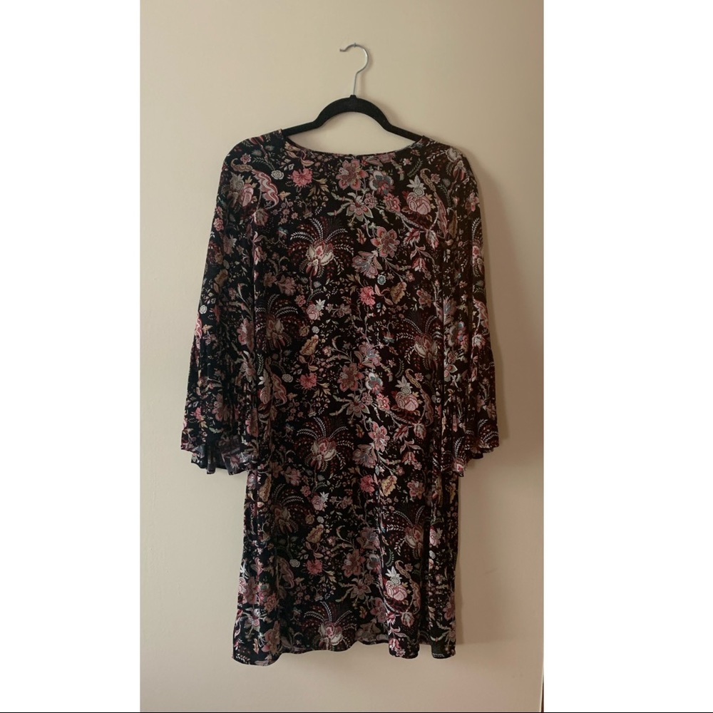 H&M paisley bell sleeve dress